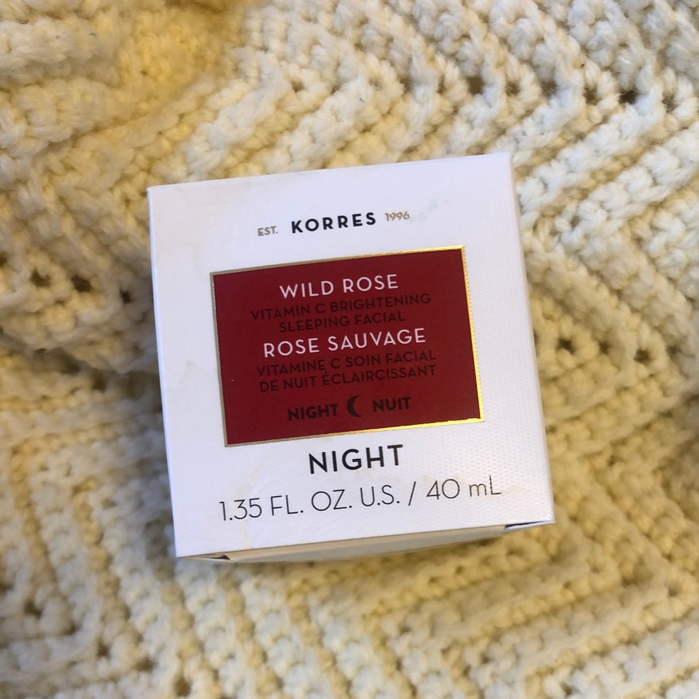 Korres wild rose night brightening sleeping facial